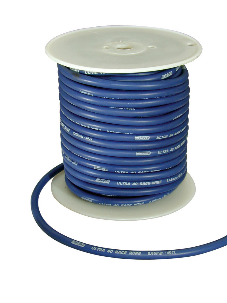 Moroso 73830 - Ignition Wire Spool - Ultra 40 - 8.65mm - 100ft - Blue Moroso 73830 - Ignition Wire Spool - Ultra 40 - 8.65mm - 100ft - Blue