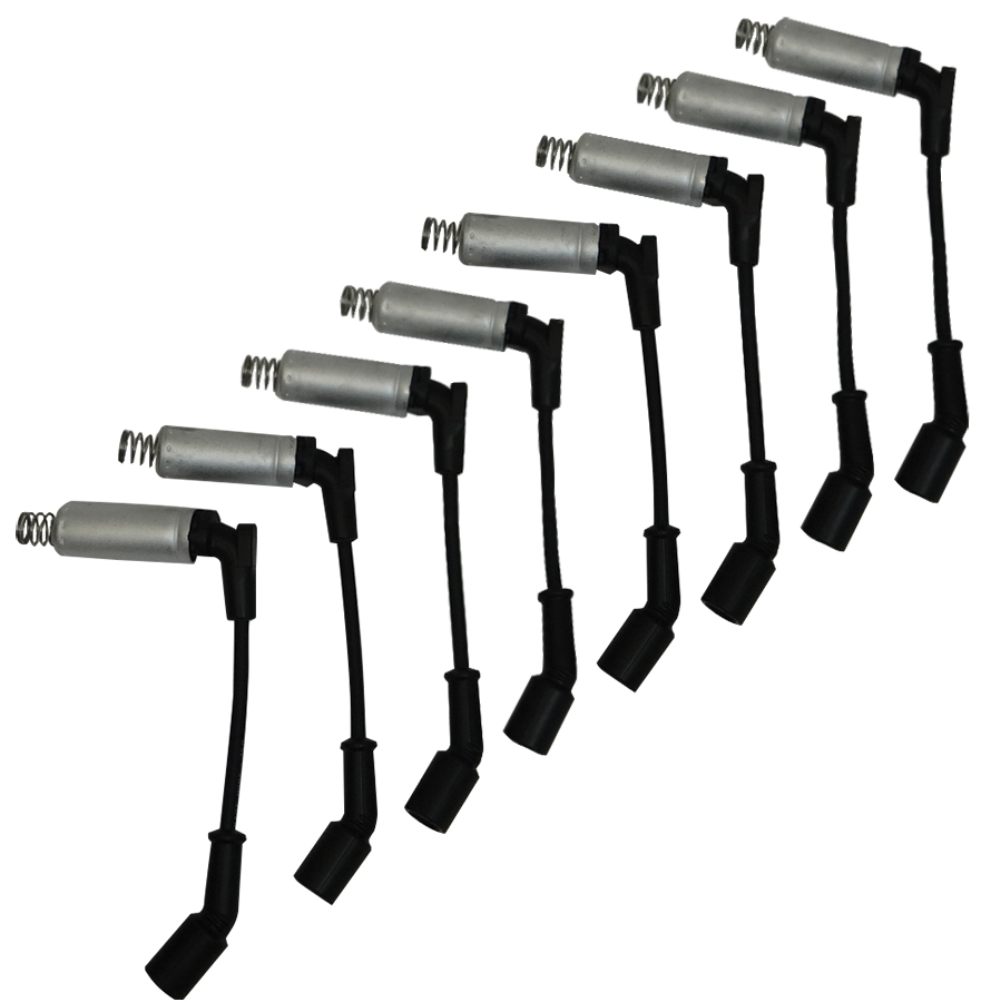 Moroso 73730 - GM LS Ignition Wire Set - Ultra 40 - Unsleeved - Coil-On - Alum Shielded - 9.75in Wire - Blk