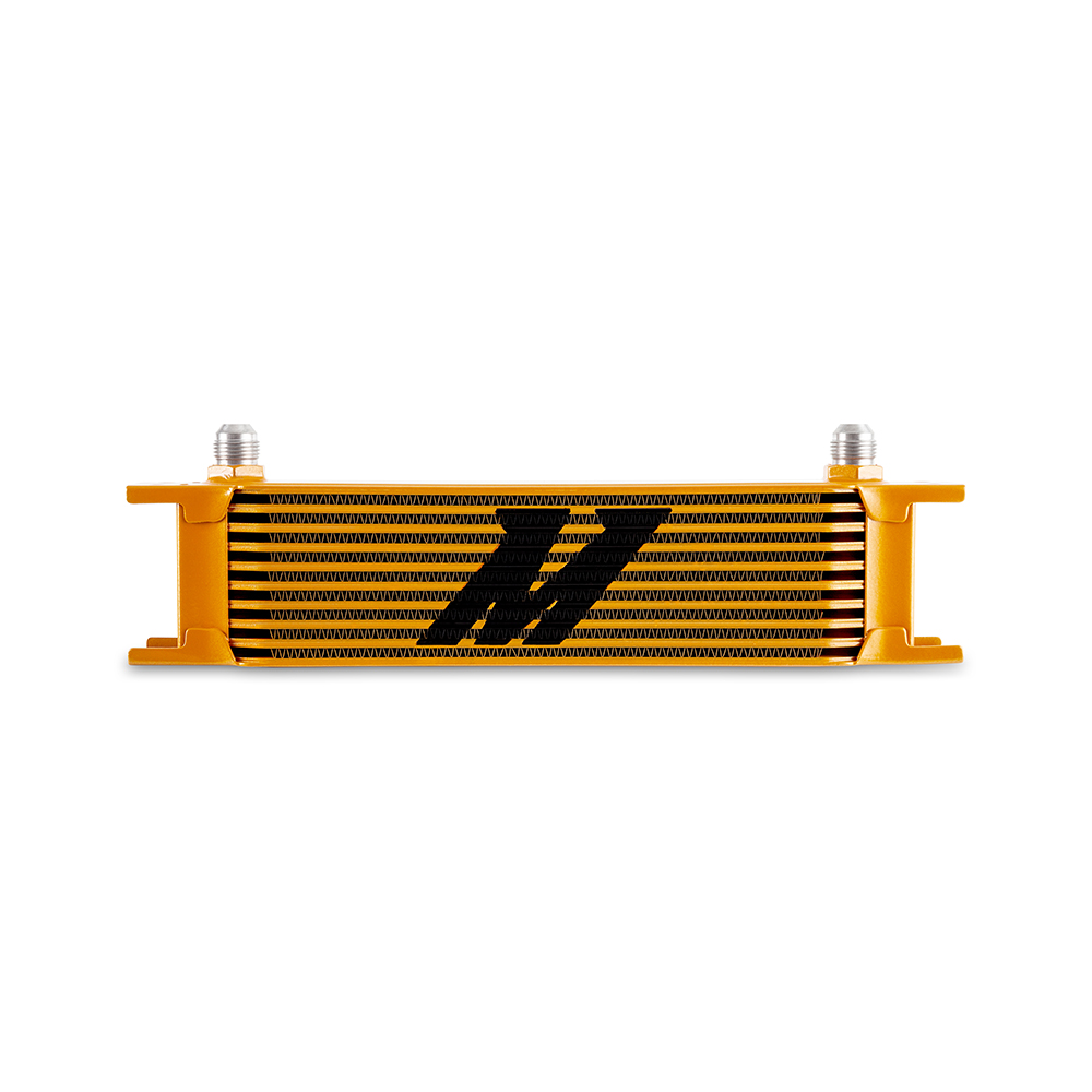 Mishimoto MMOC-10-8GD - Universal -8AN 10 Row Oil Cooler - Gold Mishimoto MMOC-10-8GD - Universal -8AN 10 Row Oil Cooler - Gold