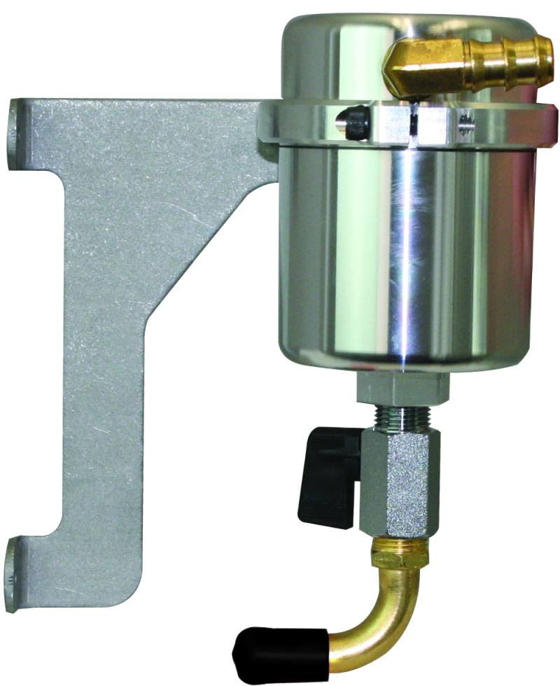 Moroso 85518 - 12-18 Jeep 3.6L JK Air/Oil Separator Catch Can - Large Body - Billet Aluminum