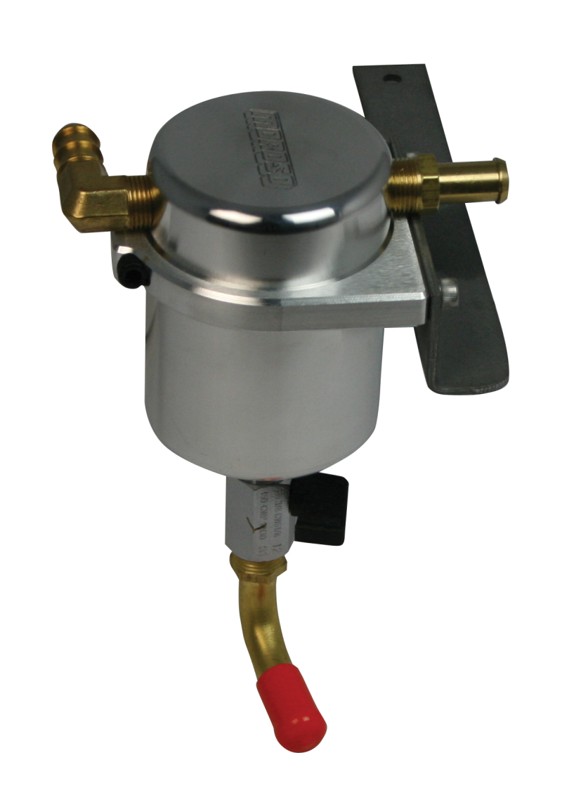 Moroso 85513 - 04-08 Ford F-150 5.4L Air/Oil Separator Catch Can - Billet Aluminum