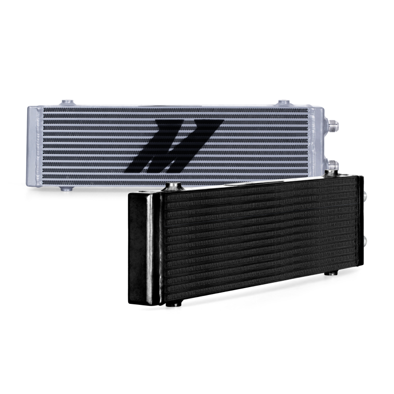 Mishimoto MMOC-DP-LBK - Universal Large Bar and Plate Dual Pass Black Oil Cooler