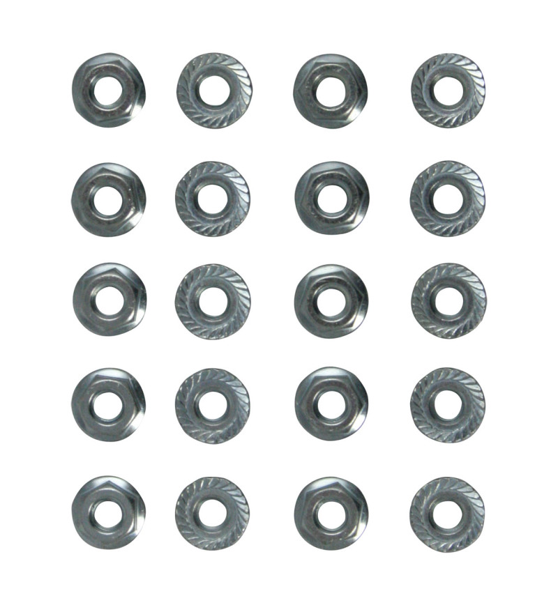 Moroso 97037 - Oil Pan Nuts - 1/4in x 28in - 20 Pack