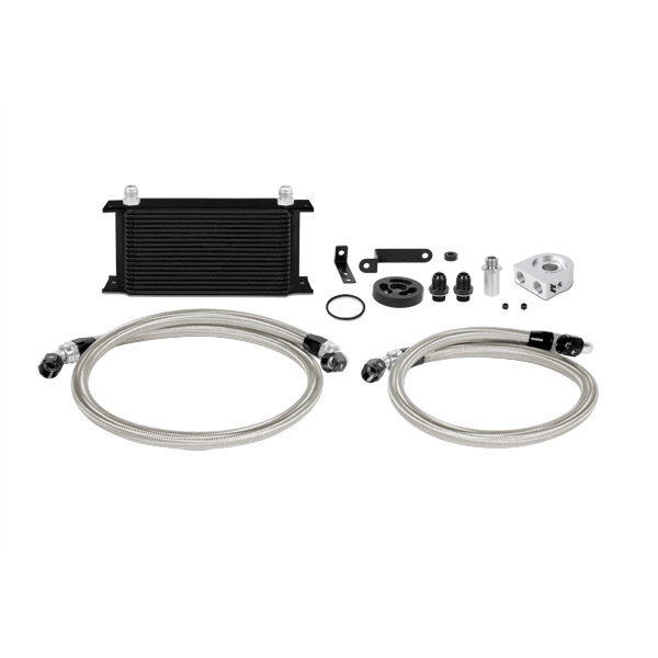 Mishimoto MMOC-WRX-08BK - 08-14 Subaru WRX Oil Cooler Kit - Black