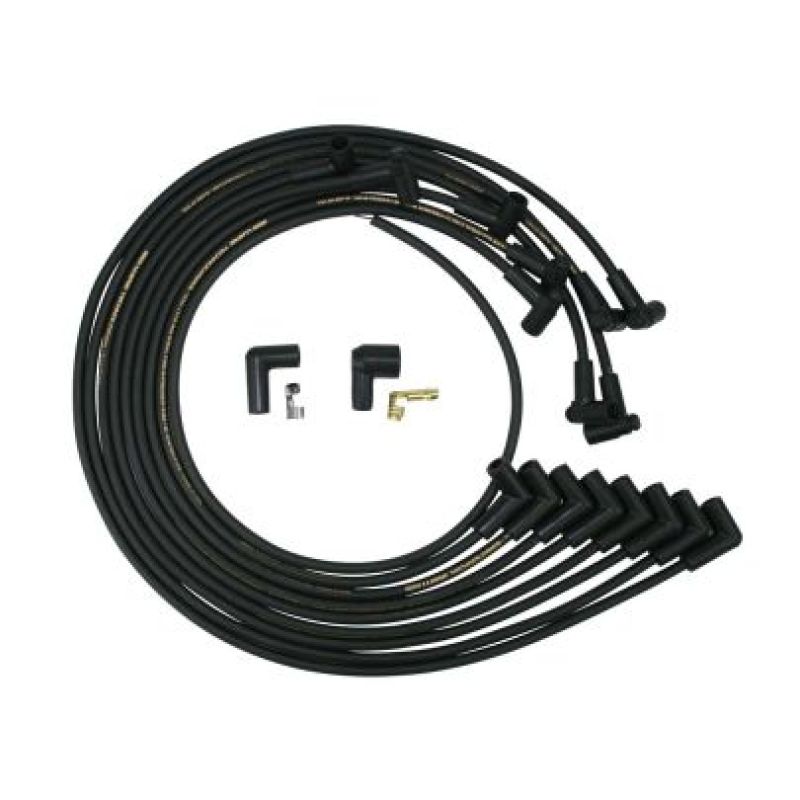 Moroso 9867M - Small Block Chevrolet Under Header Unsleeved HEI 90 Degree Mag Tune Ignition Wire Set