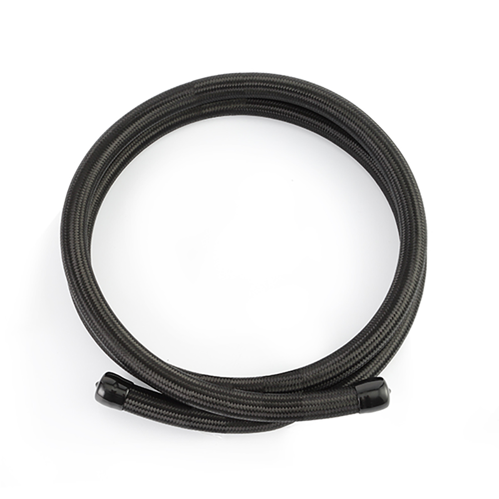 Mishimoto MMSBH-1272-CB - 6Ft Stainless Steel Braided Hose w/ -12AN Fittings - Black