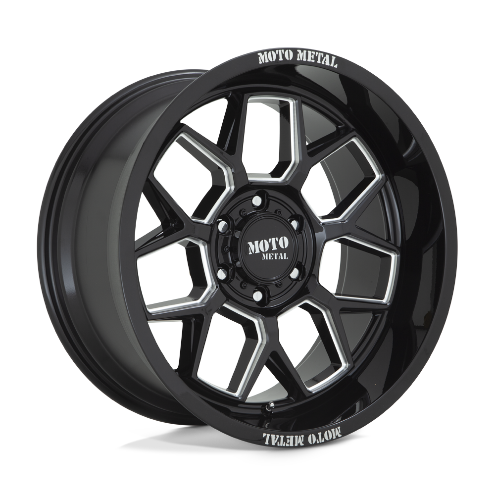 Moto Metal MO80321063318N - Mo803 Banshee 20X10 Gloss Black Milled