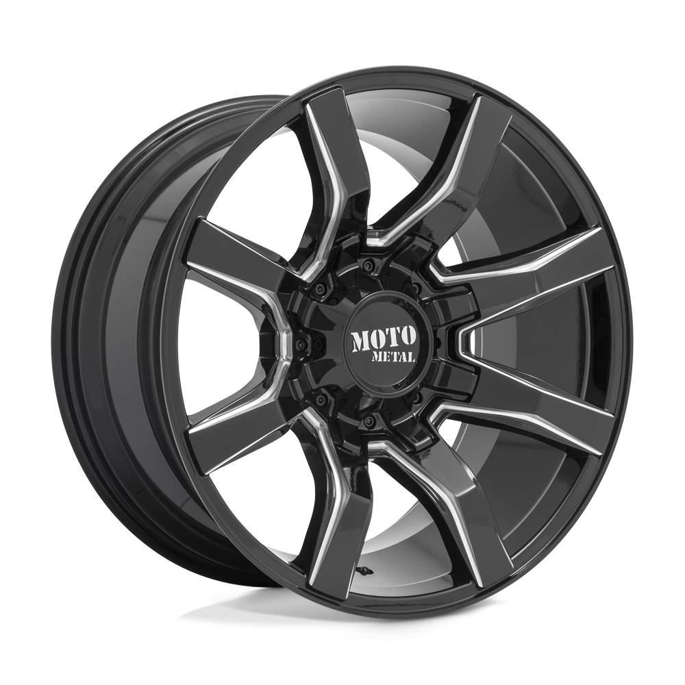 Moto Metal MO80422287944N - Mo804 Spider 22X12 Gloss Black Milled
