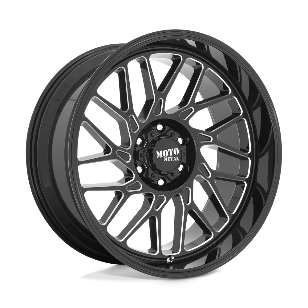 Moto Metal MO80522068318N - Mo805 22X10 Gloss Black Milled Moto Metal MO80522068318N - Mo805 22X10 Gloss Black Milled