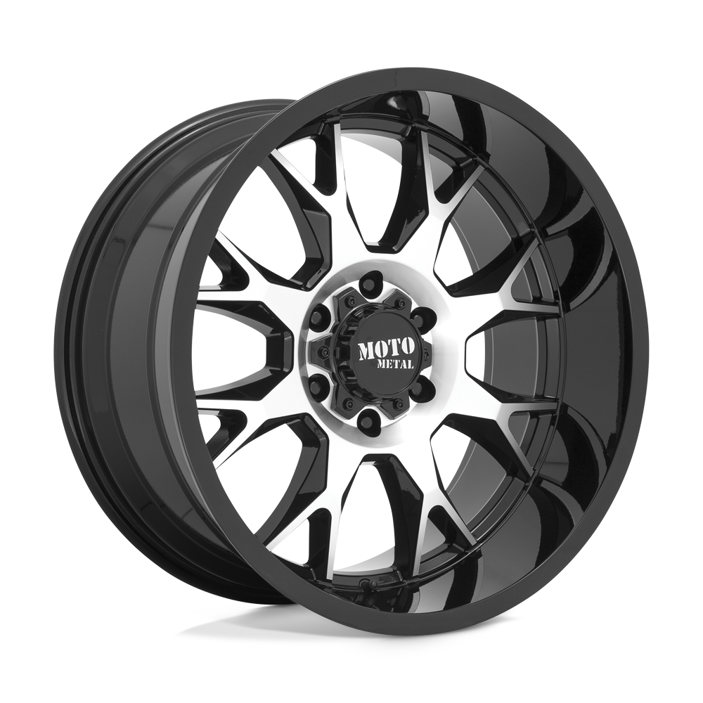 Moto Metal MO80621063518N - Mo806 20X10 Gloss Black Machined Moto Metal MO80621063518N - Mo806 20X10 Gloss Black Machined