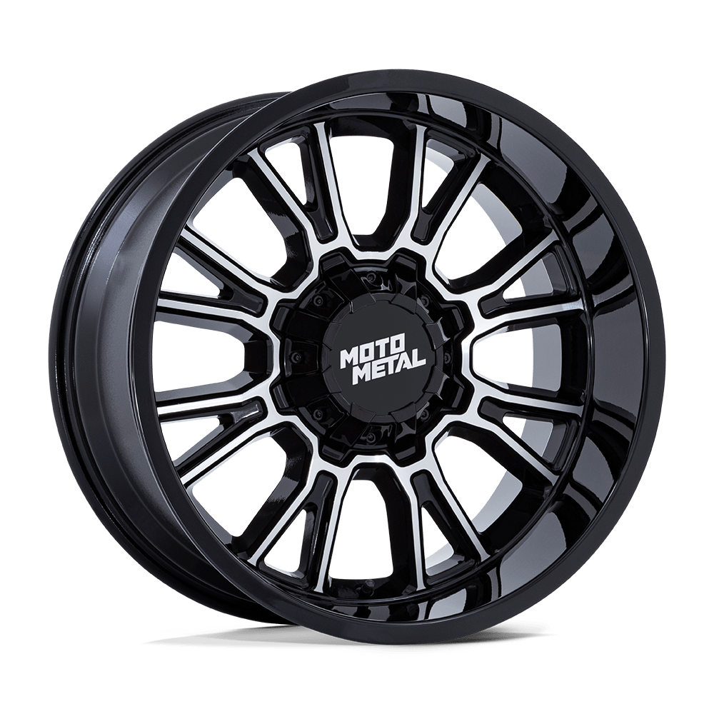 Moto Metal MO810BD20908701 - Mo810 Legacy 20X9 Gloss Black Machined