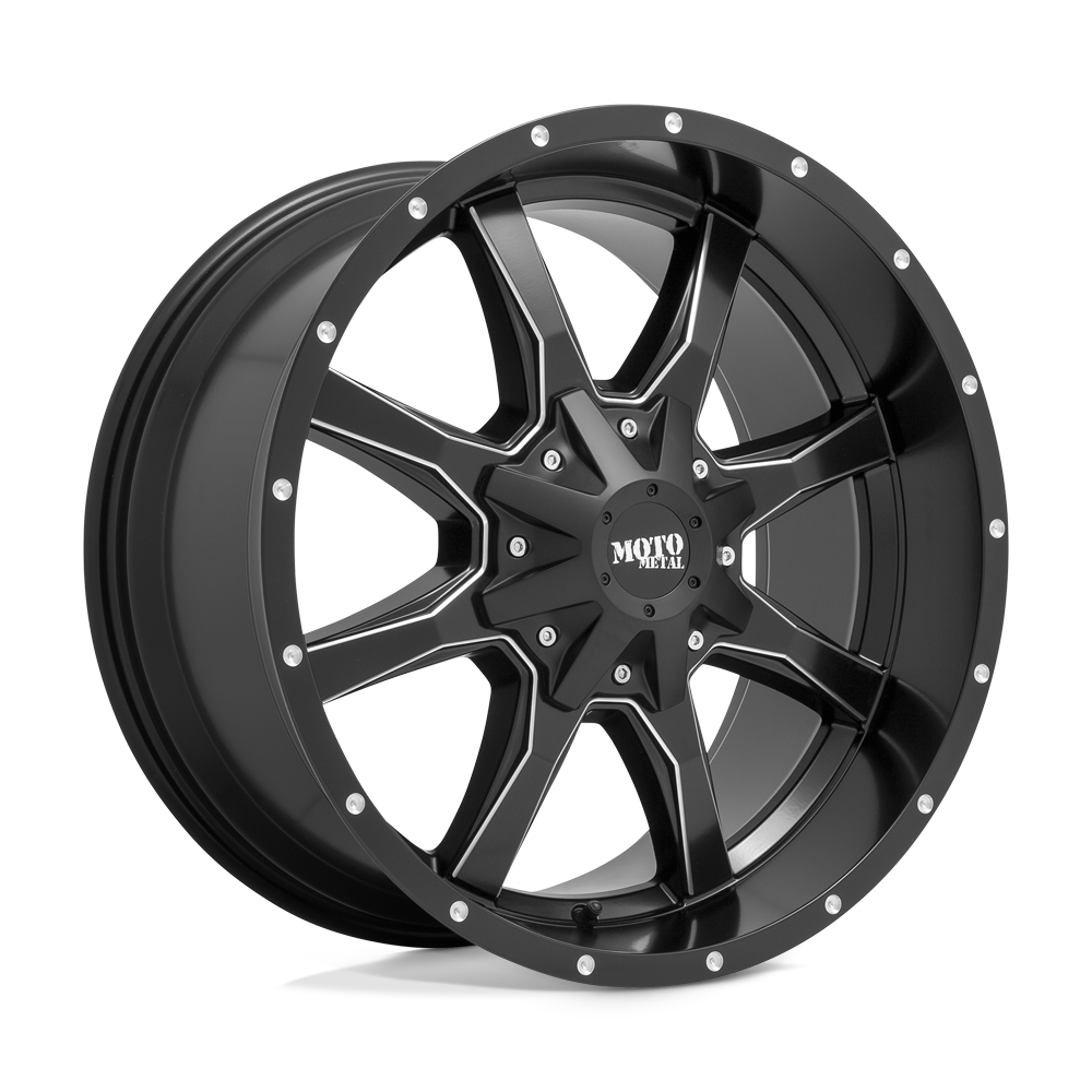 Moto Metal MO97078000940 - Mo970 17X8 Semi Gloss Black Milled Moto Metal MO97078000940 - Mo970 17X8 Semi Gloss Black Milled