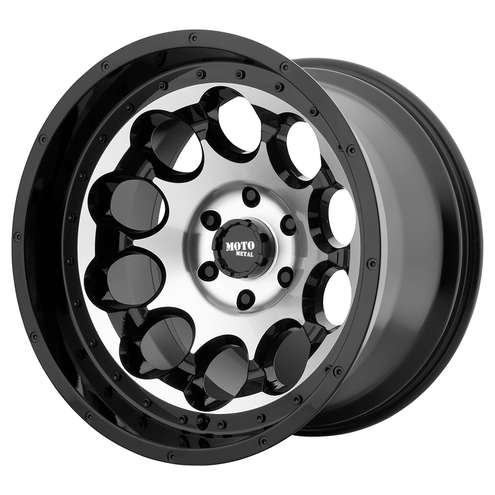 Moto Metal MO99029085500 - Mo990 Rotary 20X9 Gloss Black Machined