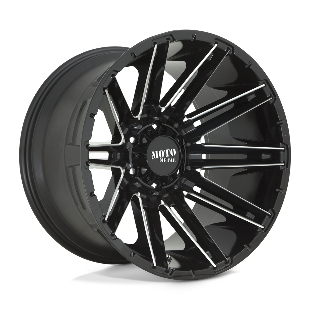 Moto Metal MO99822085318N - Mo998 Kraken 22X10 Gloss Black Milled