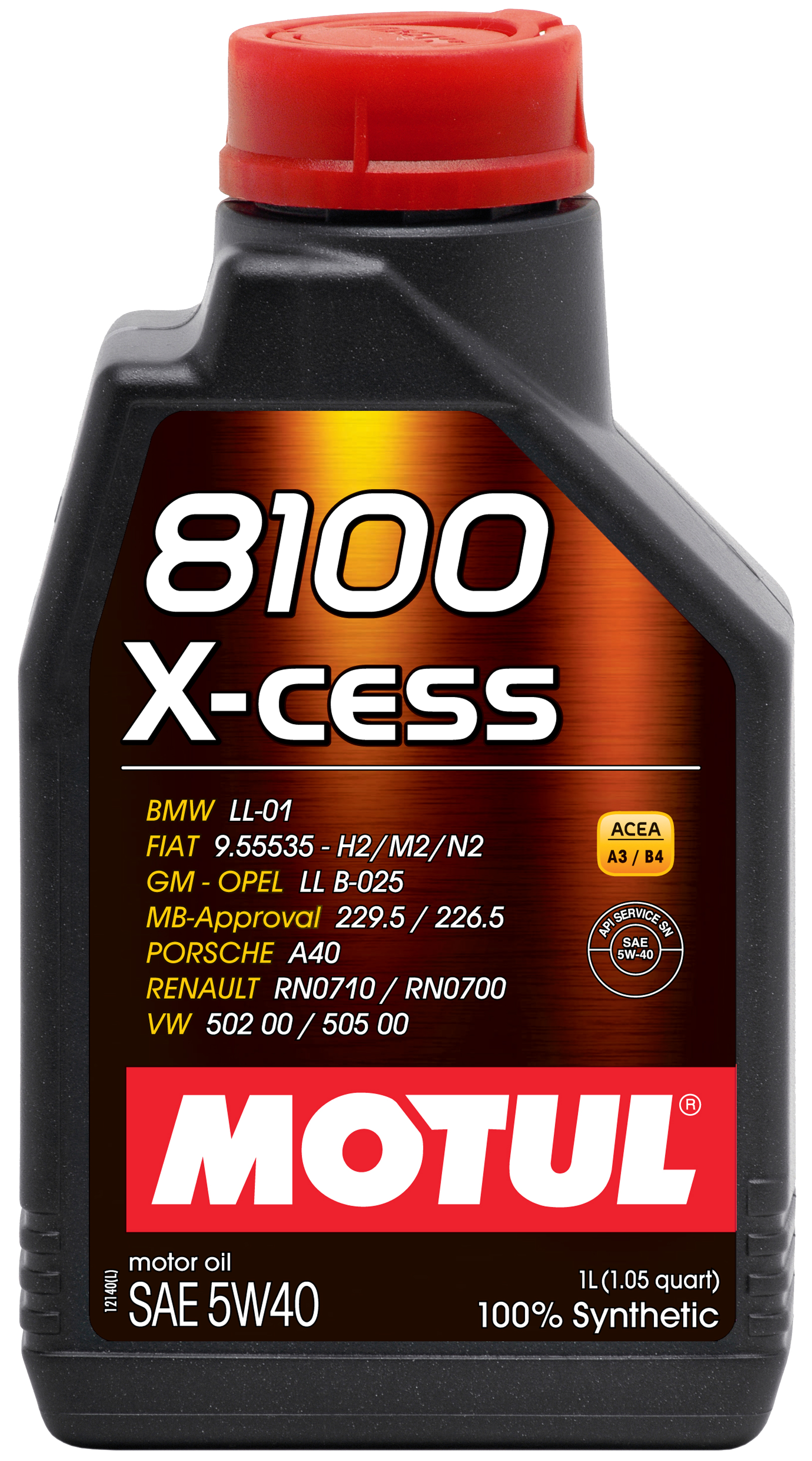 Motul 102784 - 8100 X-CESS 5W40 - 1L - Synthetic Engine Oil Motul 102784 - 8100 X-CESS 5W40 - 1L - Synthetic Engine Oil