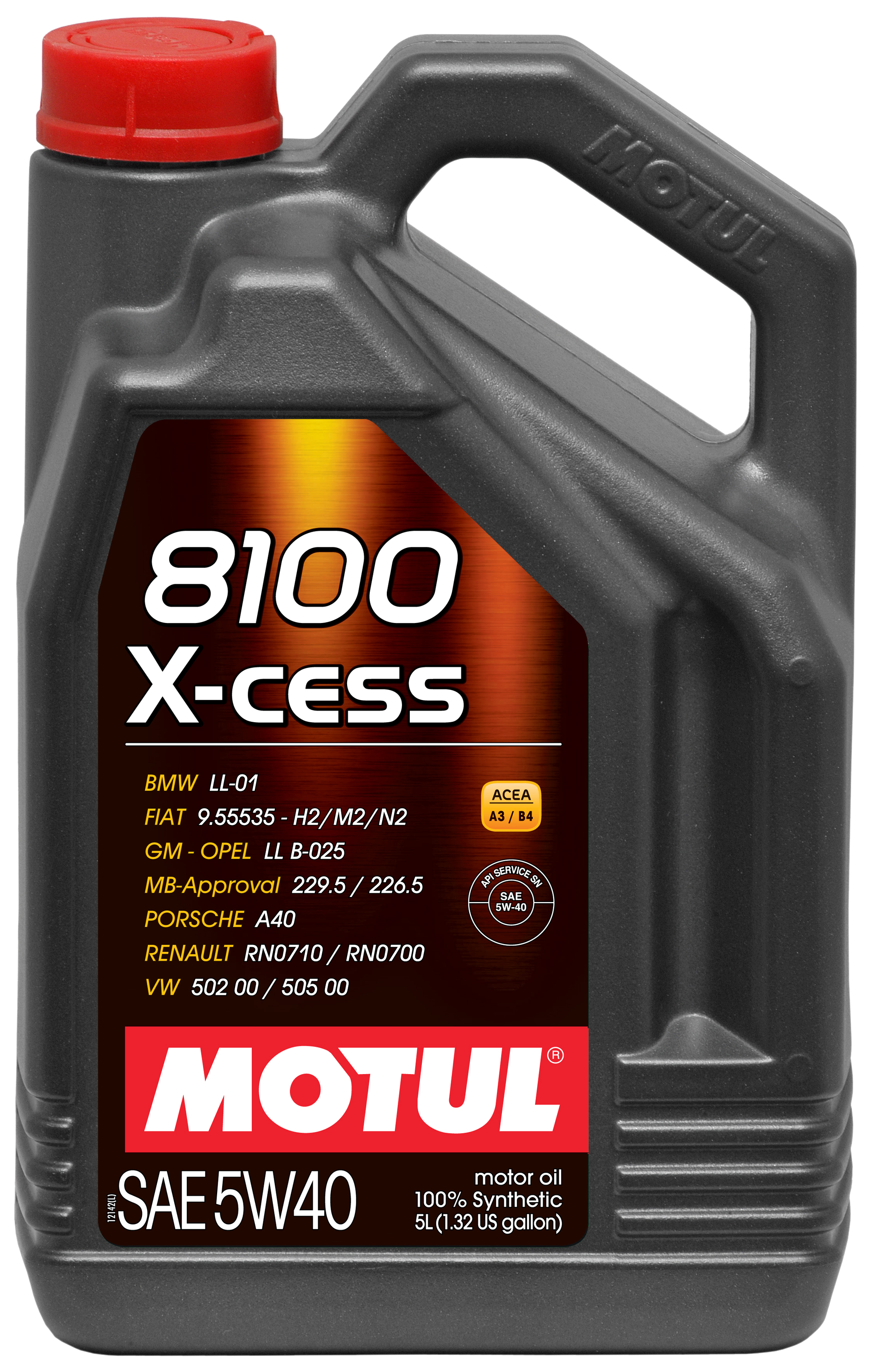 Motul 102870 - 8100 X-CESS 5W40 - 5L - Synthetic Engine Oil