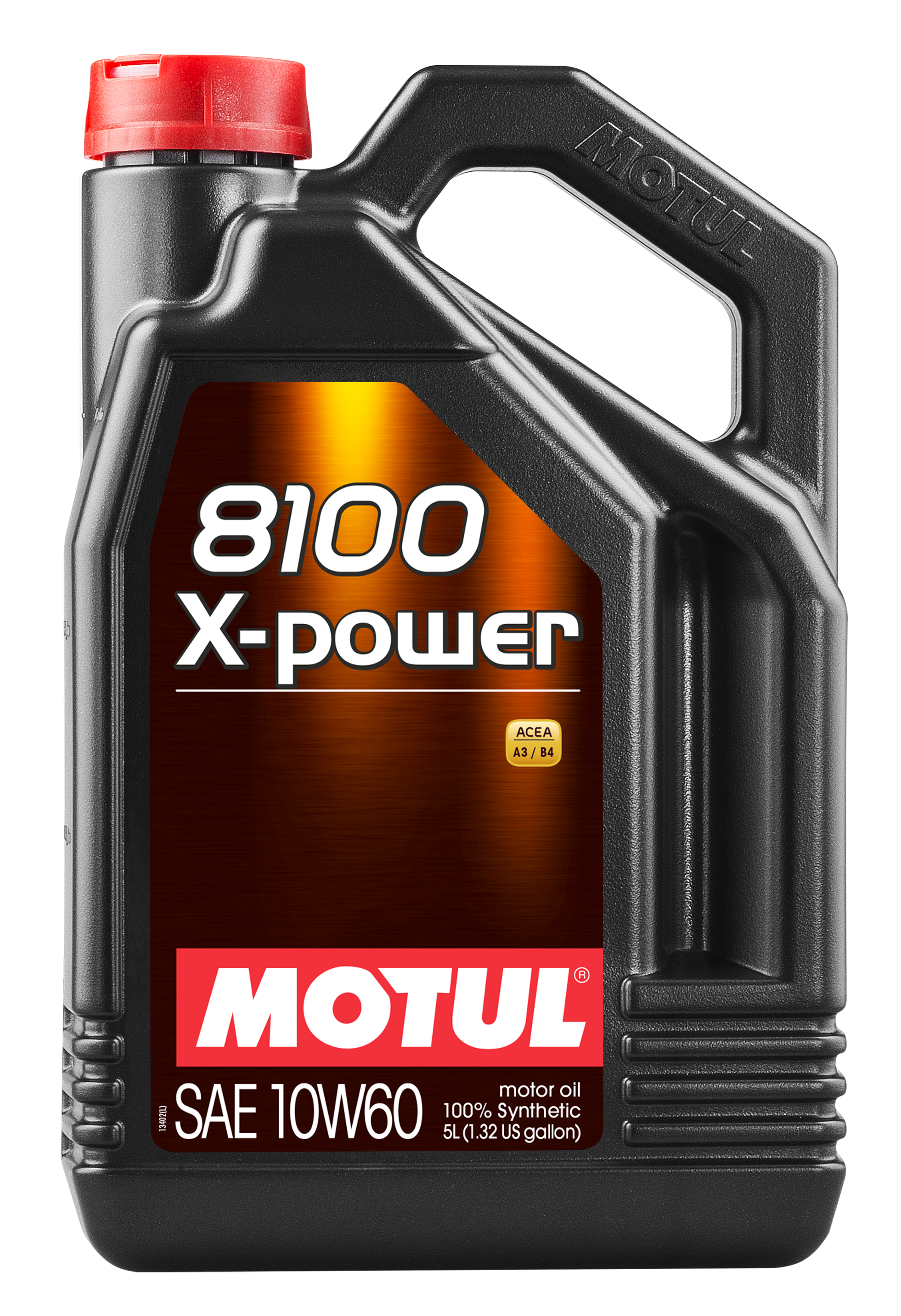 Motul 106144 - 5L Synthetic Engine Oil 8100 10W60 X-Power