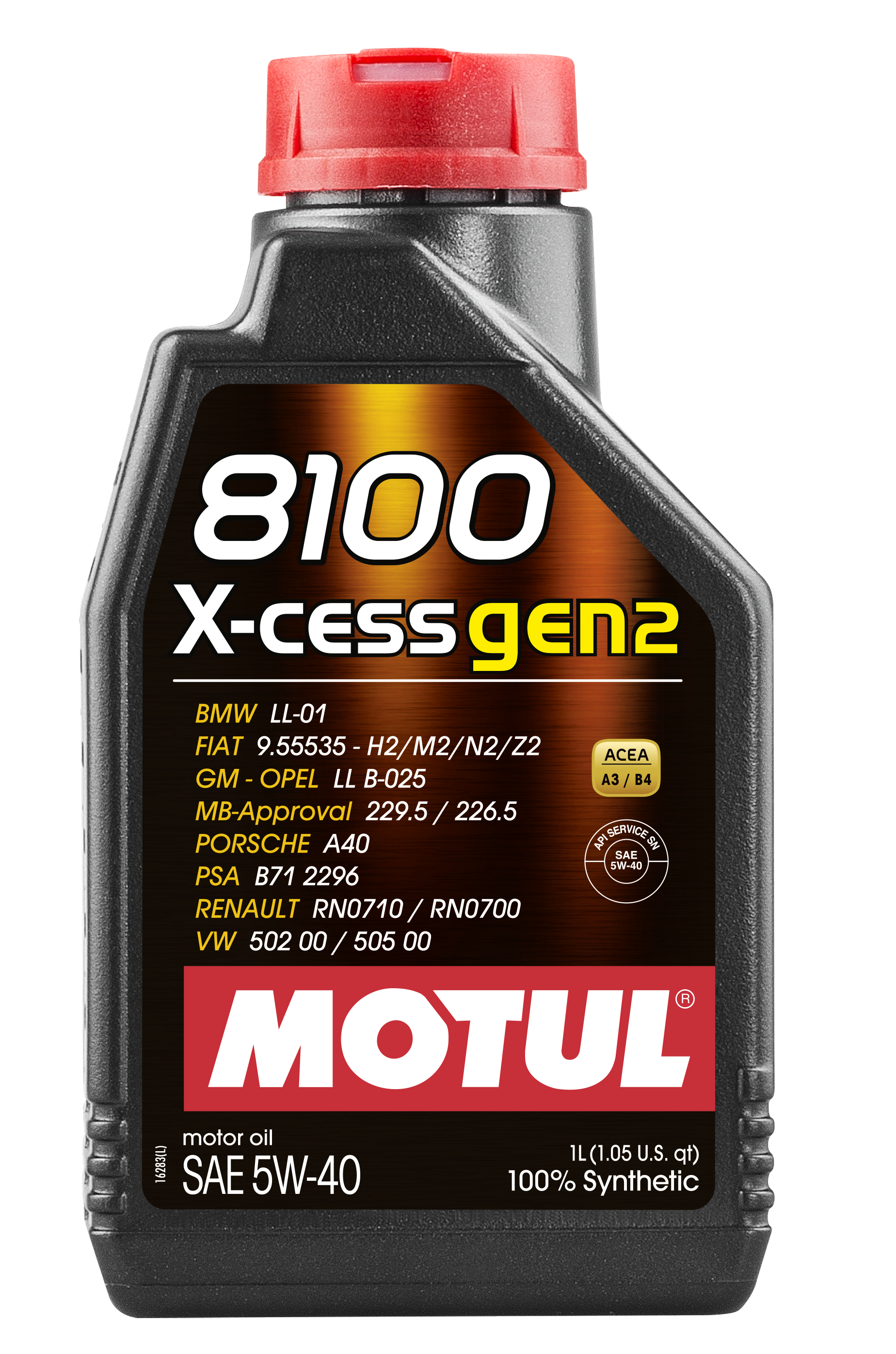 Motul 109774 - 8100 X-CESS GEN2 5W-40 12X1L Motul 109774 - 8100 X-CESS GEN2 5W-40 12X1L