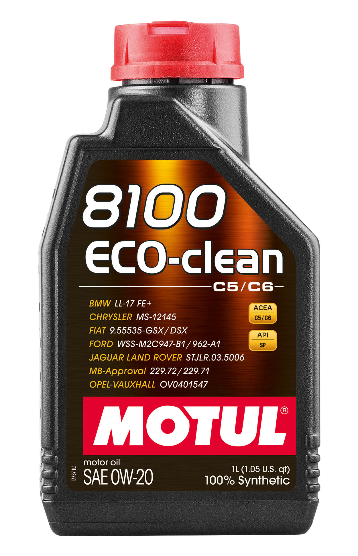 Motul 108813 - 1L Synthetic Engine Oil 8100 Eco-Clean 0W20