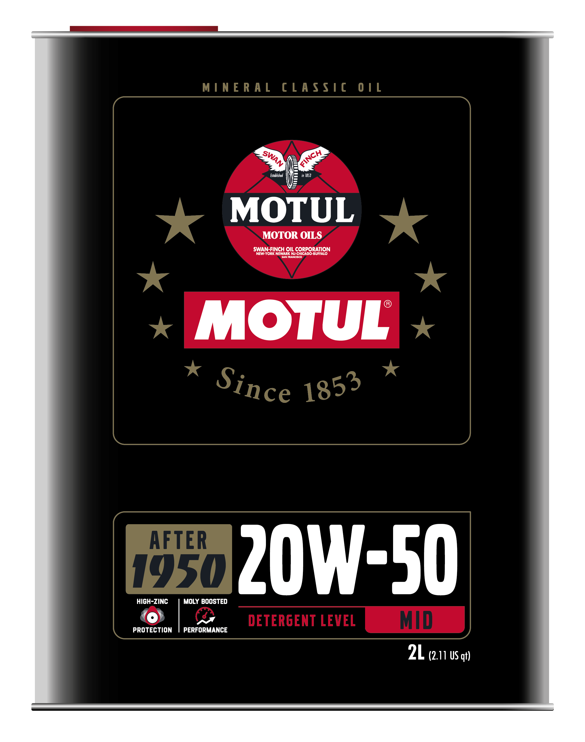 Motul 110621 - 20W50 Classic Performance Oil - 10x2L Motul 110621 - 20W50 Classic Performance Oil - 10x2L