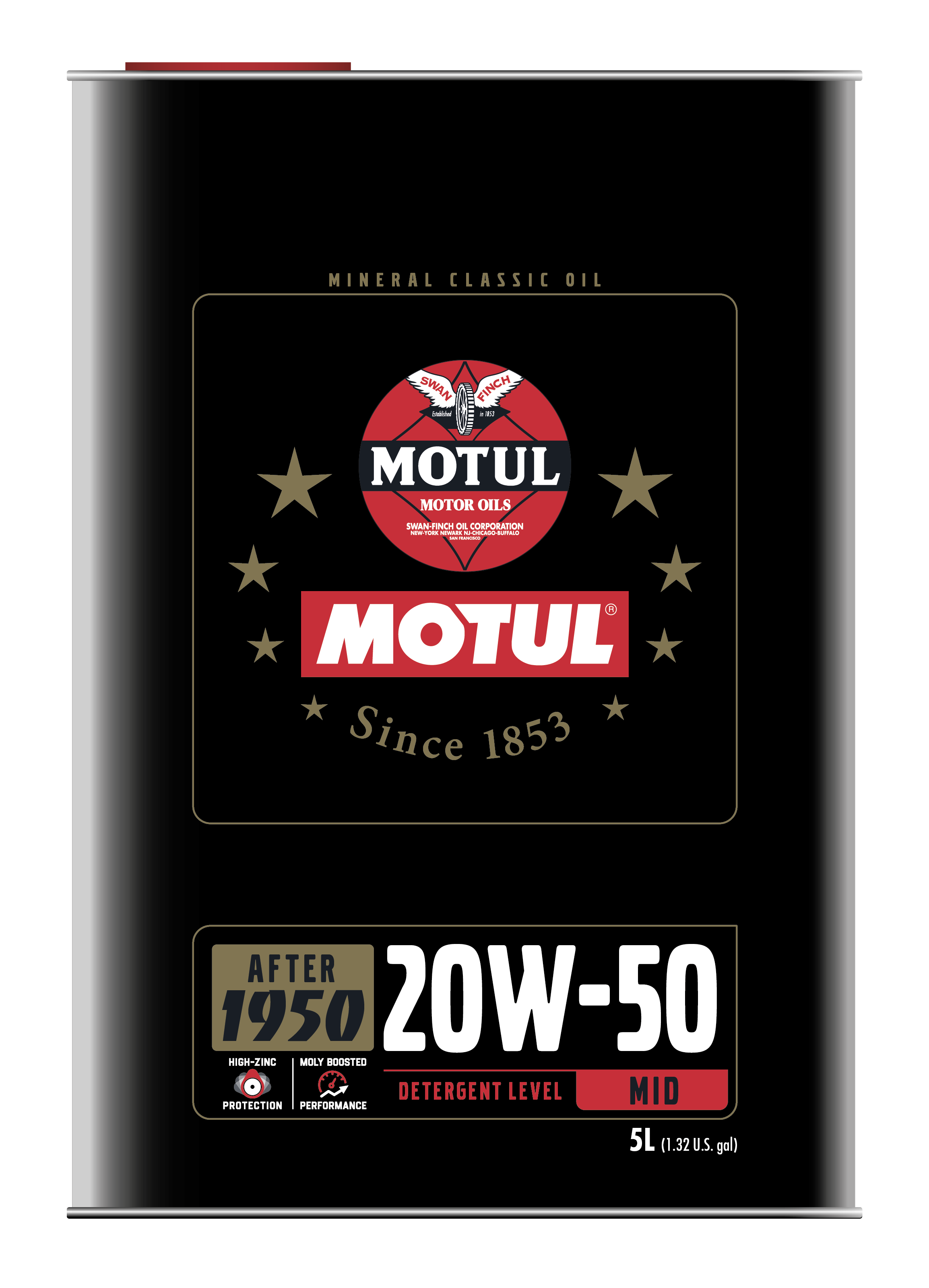 Motul 110622 - CLASSIC PERFORMANCE 20W-50 4X5L US