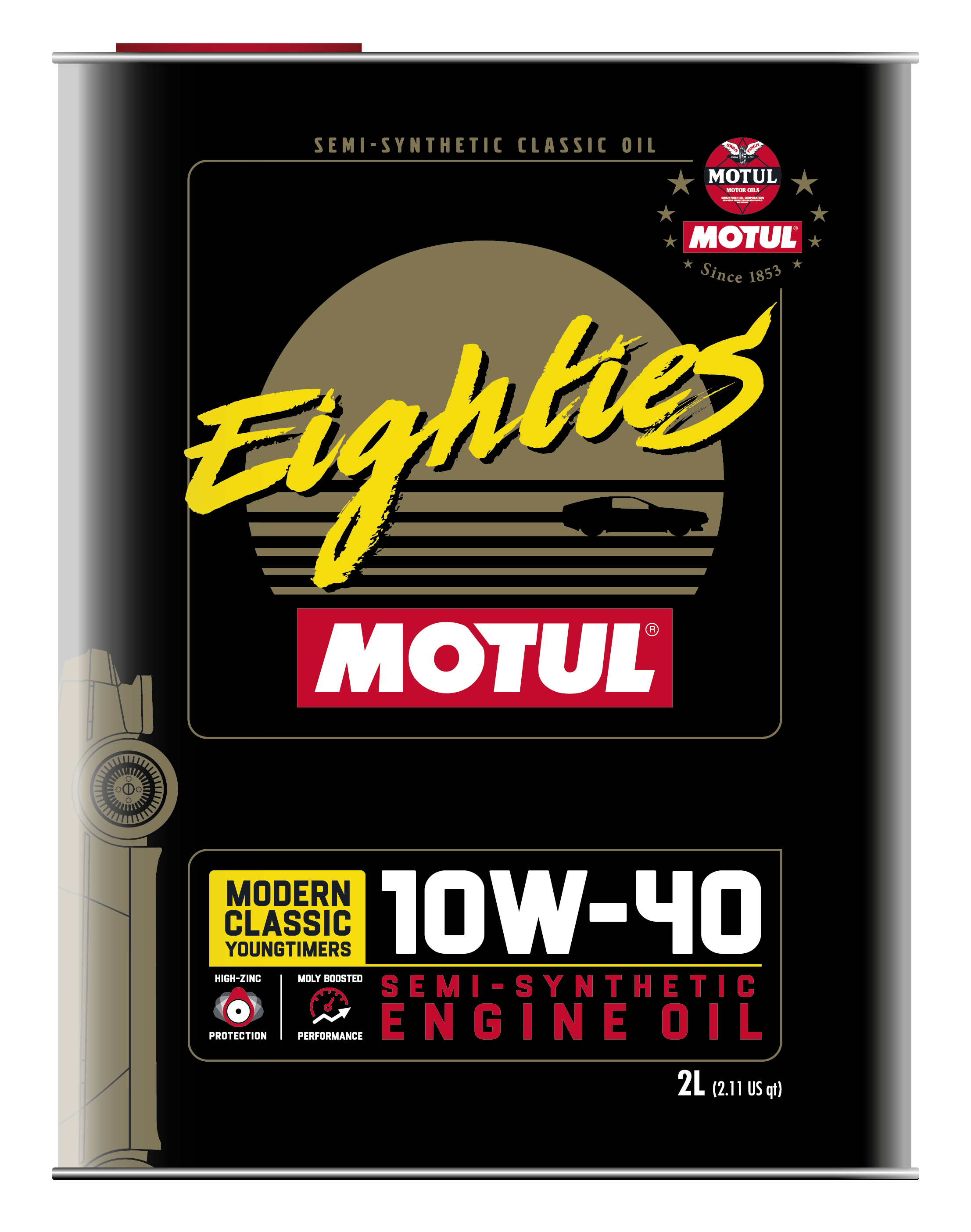 Motul 110619 - 10W40 Classic Eighties Oil - 10x2L Motul 110619 - 10W40 Classic Eighties Oil - 10x2L