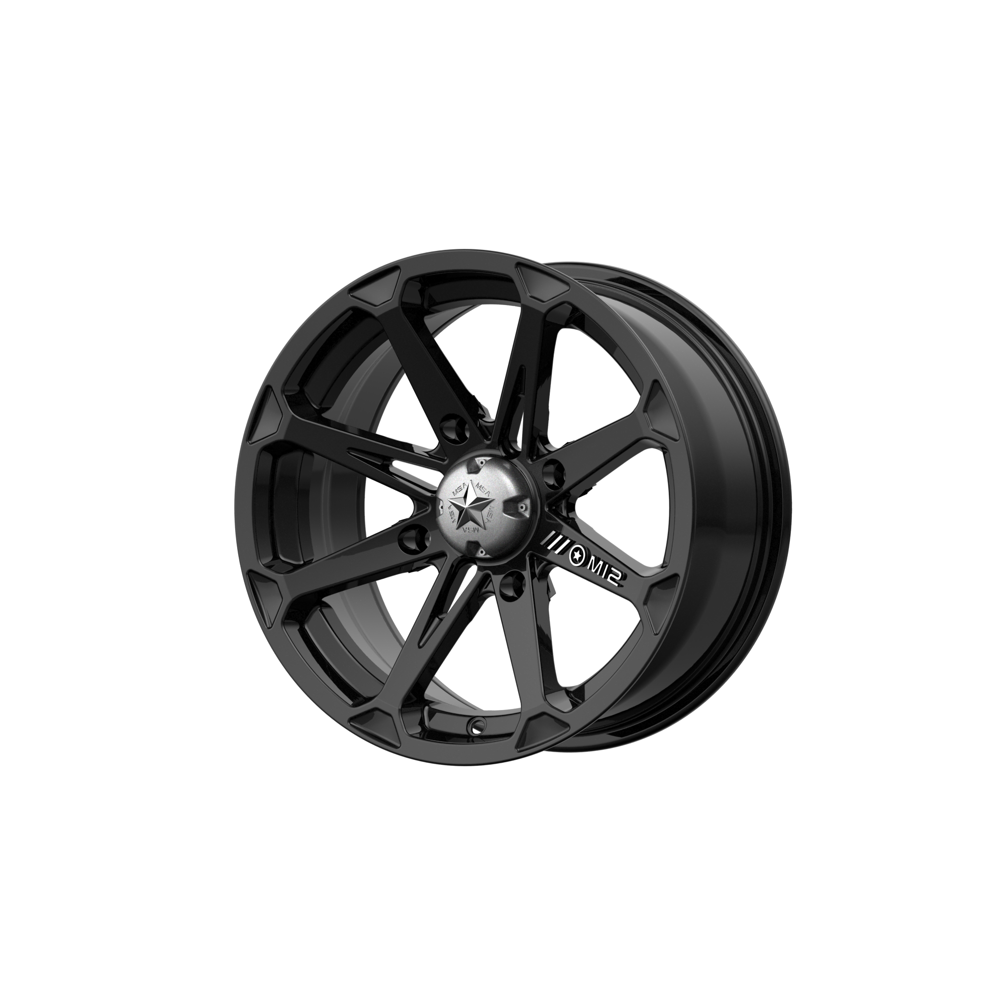 MSA Offroad Wheels M12-08756 - M12 Diesel 18X7 Gloss Black