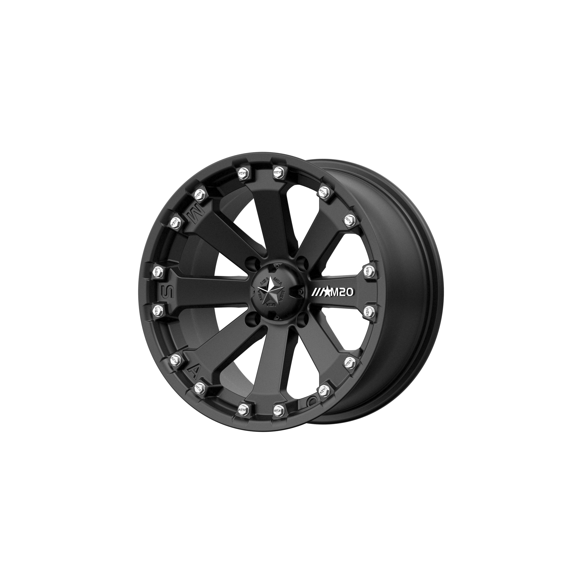MSA Offroad Wheels M20-14710 - M20 Kore 14X7 Satin Black MSA Offroad Wheels M20-14710 - M20 Kore 14X7 Satin Black