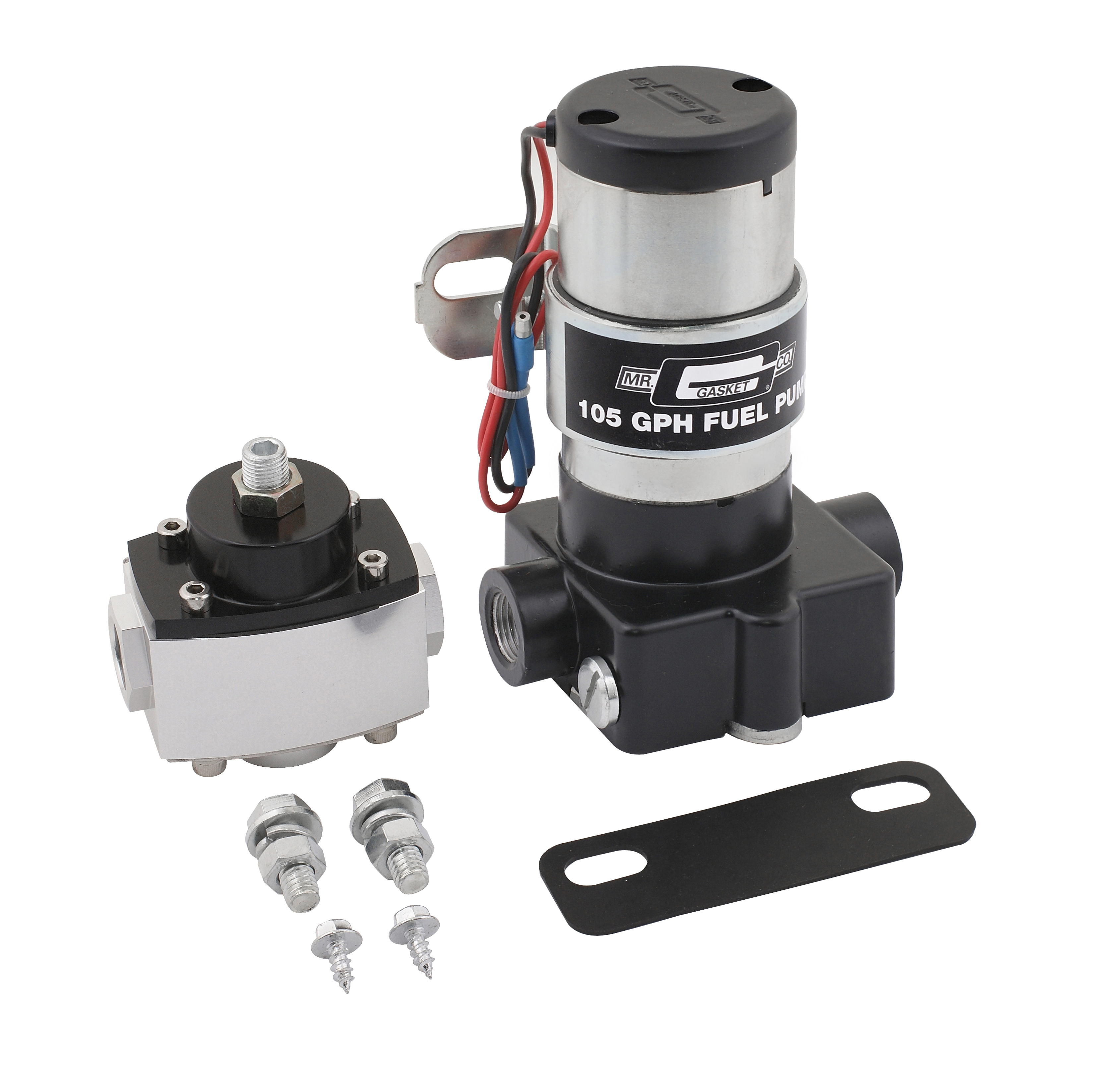Mr. Gasket 105P - Electric Fuel Pump with Regulator - 105 GPH
