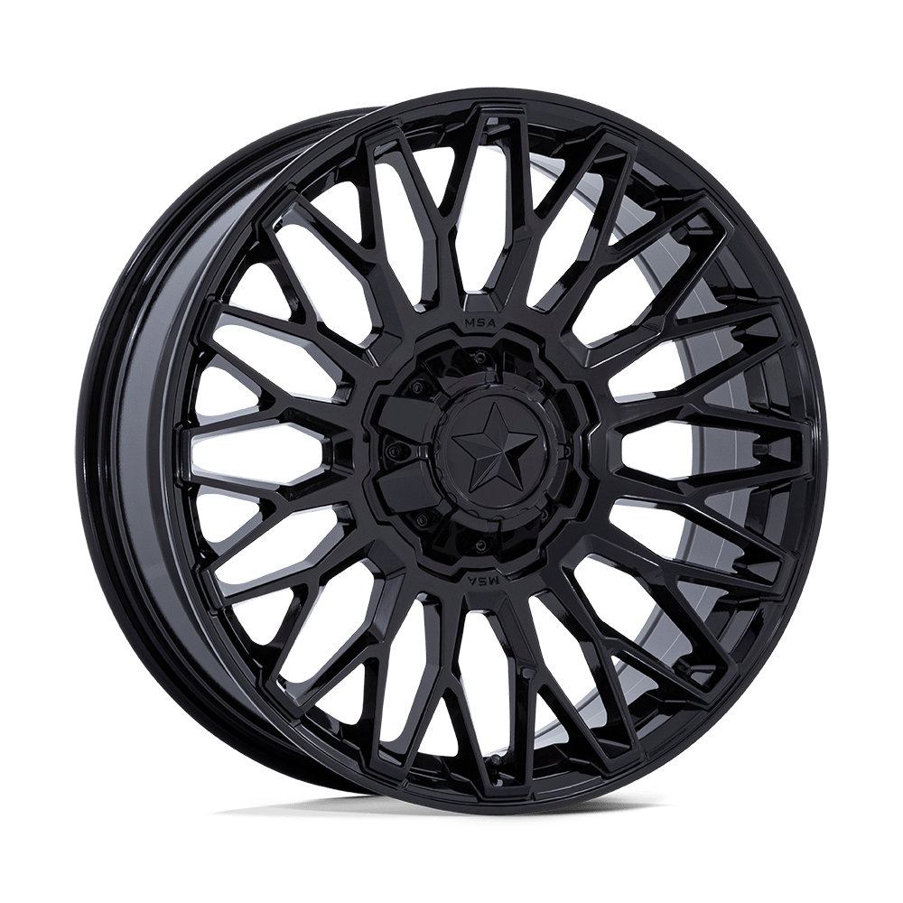 MSA Offroad Wheels MA050BX24704A00 - M50 Clubber 24X7 Gloss Black