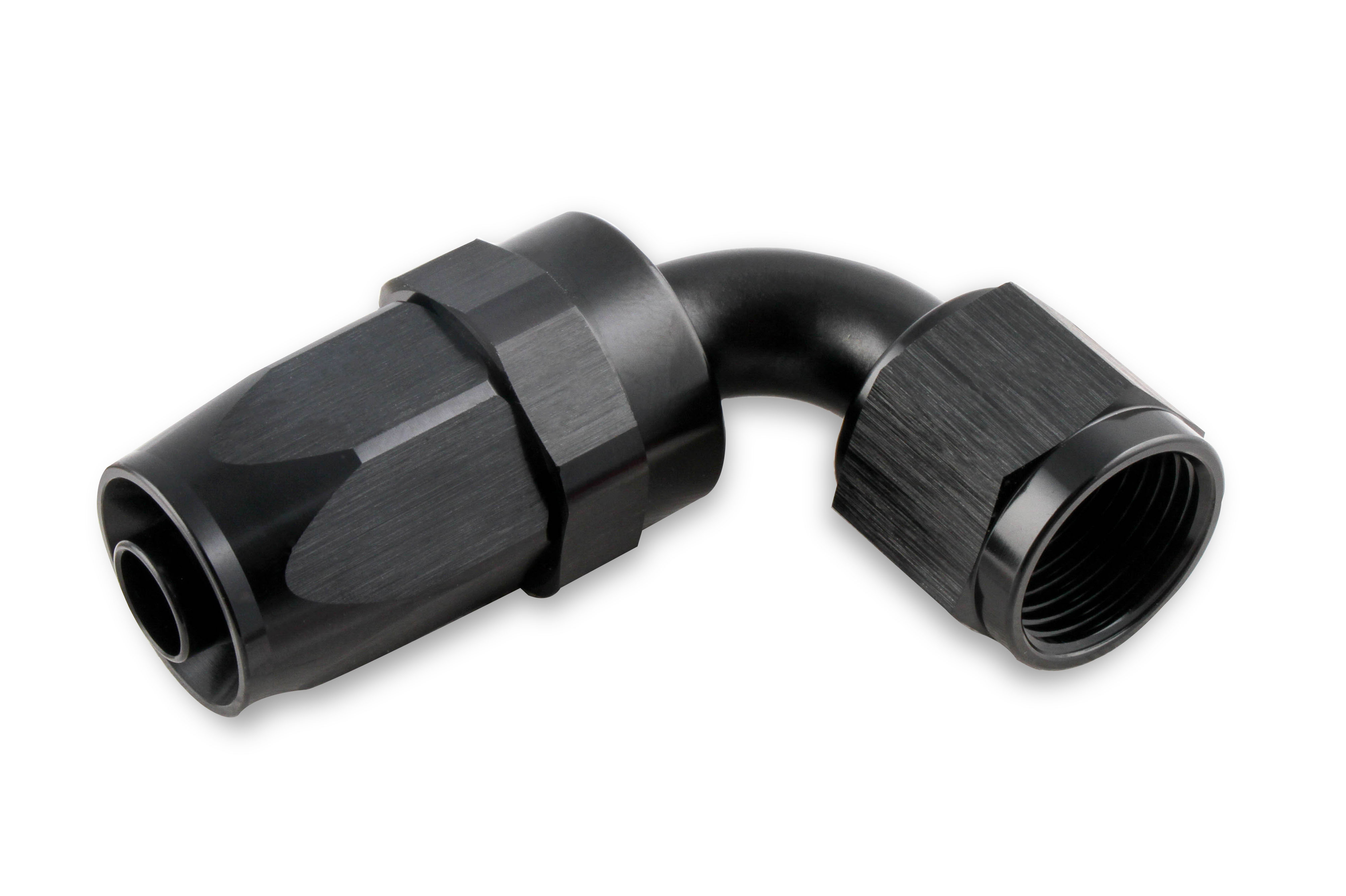 Mr. Gasket 229010-BL - 10 AN 90 Degree Swivel Hose End - Black Mr. Gasket 229010-BL - 10 AN 90 Degree Swivel Hose End - Black
