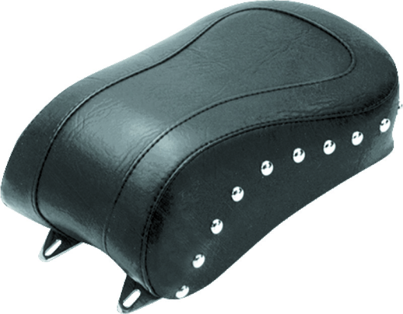 Mustang Motorcycle 75085 - Mustang 84-06 Harley Standard Rear Tire Standard Touring Passenger Seat w/Studs - Black