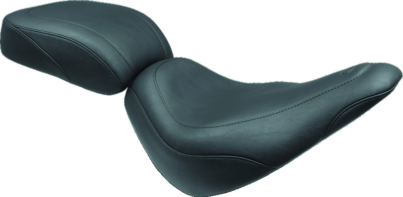 Mustang Motorcycle 75064 - Mustang 18-21 Harley Softail Slim Wide Tripper Passenger Seat - Black