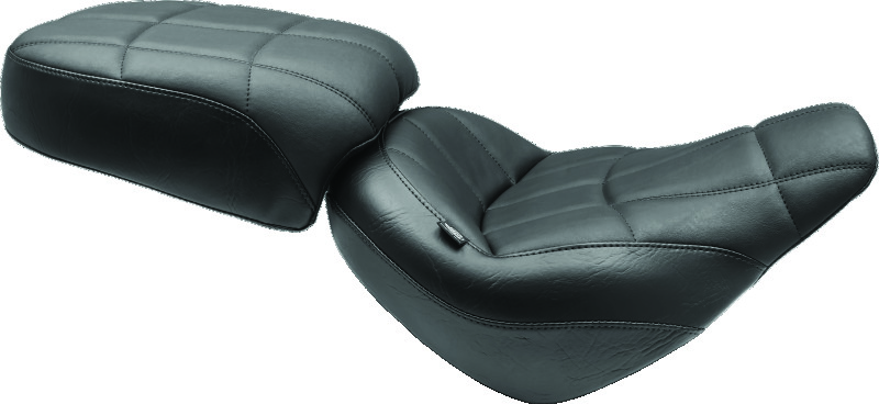 Mustang Motorcycle 75160 - Mustang 18-21 Harley Street Bob Standard Touring Solo Seat Cube - Black