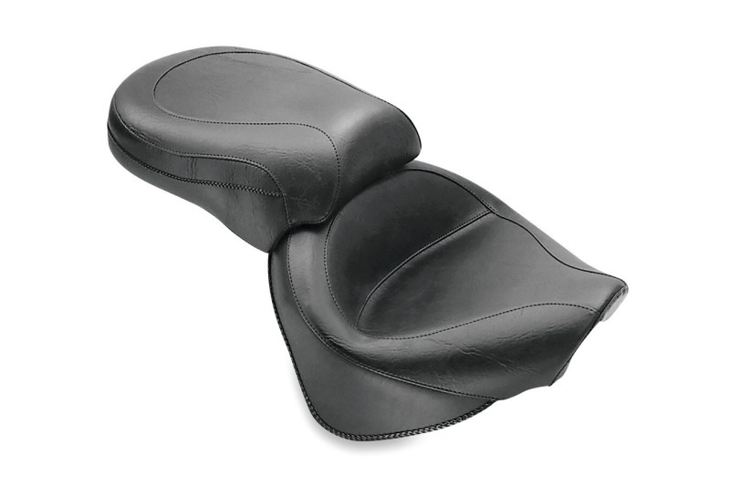 Mustang Motorcycle 75279 - Mustang 99-11 Yamaha V-Star 1100 Custom Wide Touring 2PC Seat - Black