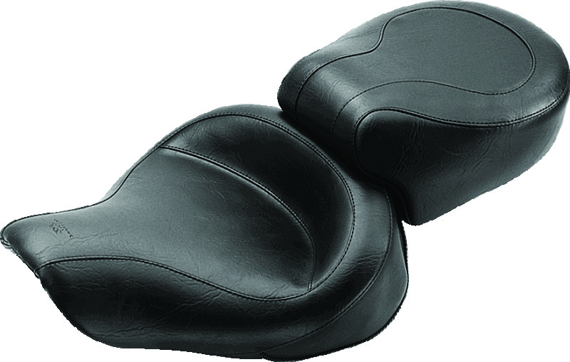 Mustang Motorcycle 75415 - Mustang 91-05 Harley Dyna Wide Touring 1PC Seat - Black