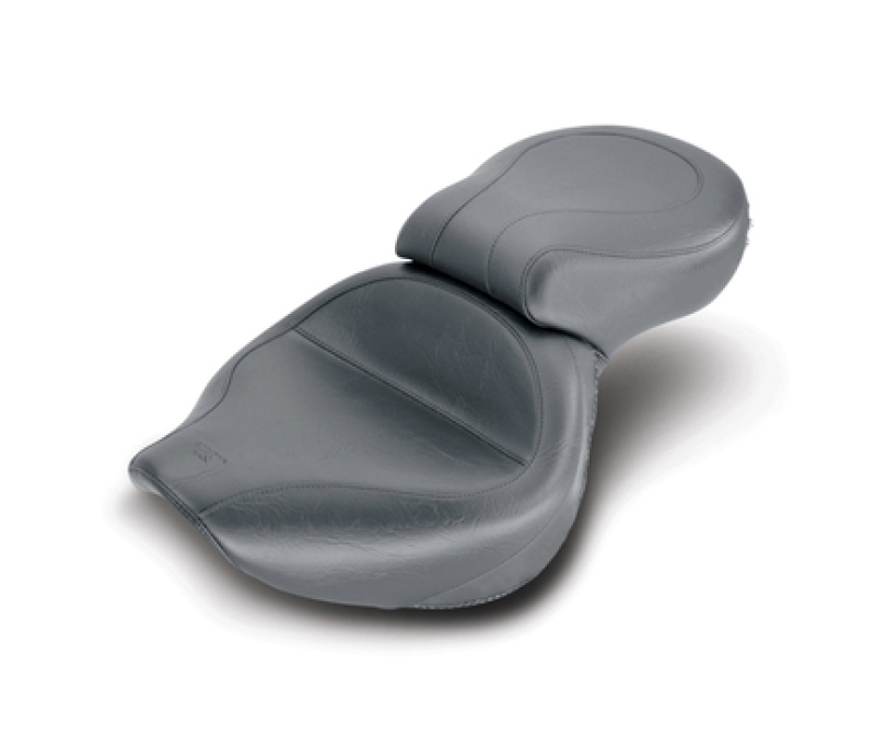Mustang Motorcycle 75105 - Mustang 01-08 Honda VT750DC Spirit Wide Touring 1PC Seat - Black