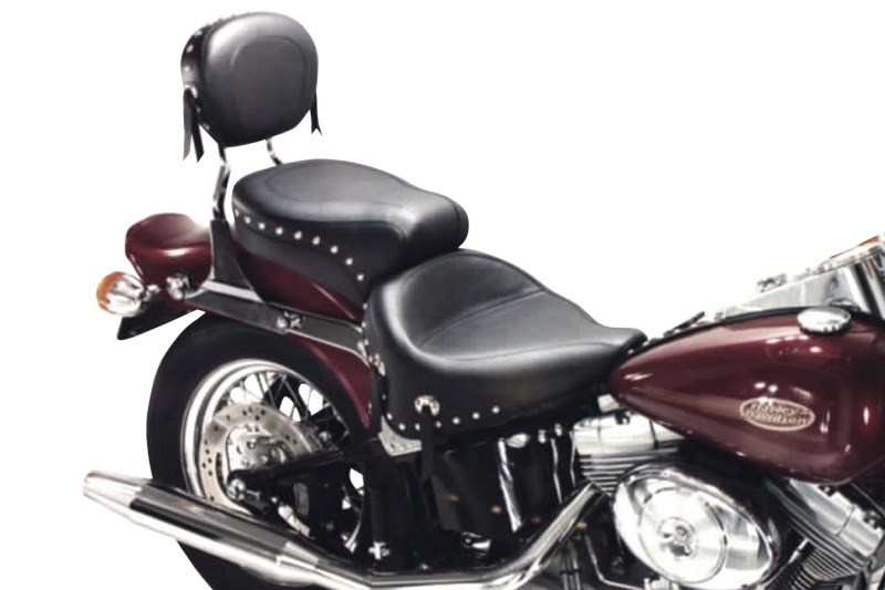 Mustang Motorcycle 75503 - Mustang 84-06 Harley Standard Rear Tire Wide Touring 1PC Seat w/Studs- Black Mustang Motorcycle 75503 - Mustang 84-06 Harley Standard Rear Tire Wide Touring 1PC Seat w/Studs- Black
