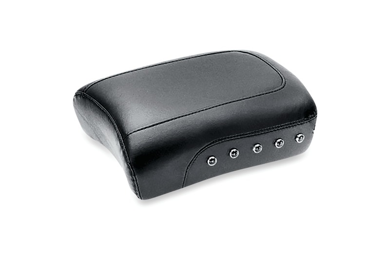 Mustang Motorcycle 75539 - Mustang 08-21 Harley Electra Glide, Rd Glide,Rd King,Str Glide Touring Pass Seat w/ Studs -Black