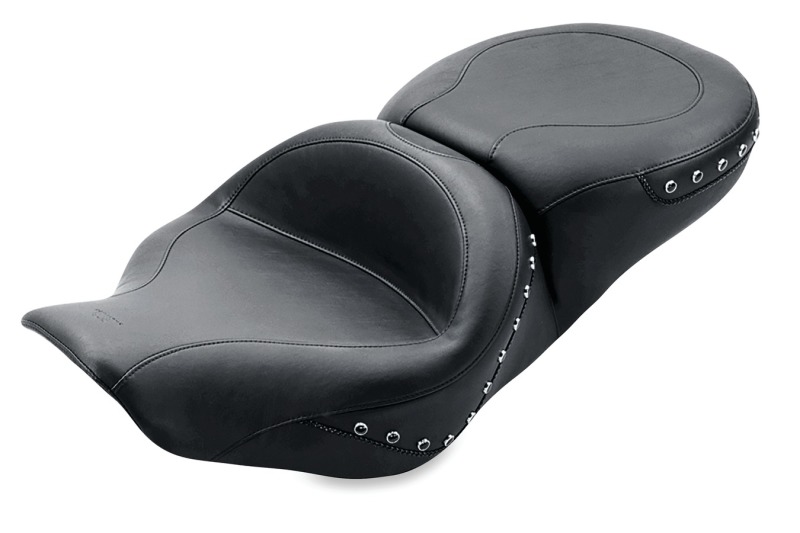 Mustang Motorcycle 75577 - Mustang 97-07 Harley Rd King,06-07 Str Glide,00-05 Eagle Hightail Std Tour Pass Seat w/Studs - Black Mustang Motorcycle 75577 - Mustang 97-07 Harley Rd King,06-07 Str Glide,00-05 Eagle Hightail Std Tour Pass Seat w/Studs - Black