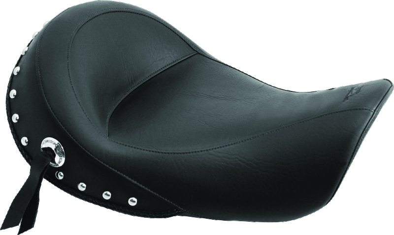 Mustang Motorcycle 76106 - Mustang 06-17 Harley Dyna Standard Touring Solo Seat w/Studs - Black Mustang Motorcycle 76106 - Mustang 06-17 Harley Dyna Standard Touring Solo Seat w/Studs - Black