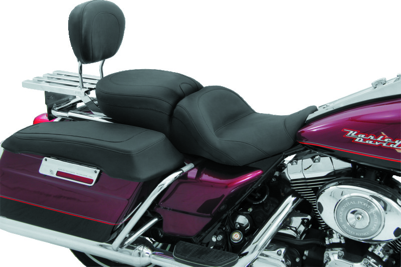 Mustang Motorcycle 75910 - Mustang 00-11 Yamaha V-Star 1100 Classic,02-11 V-Star 1100 Silverado 2PC Seat w/Studs - Black Mustang Motorcycle 75910 - Mustang 00-11 Yamaha V-Star 1100 Classic,02-11 V-Star 1100 Silverado 2PC Seat w/Studs - Black
