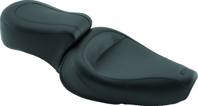 Mustang Motorcycle 75740 - Mustang 82-03 Harley Sportster Standard Touring 1PC Seat - Black
