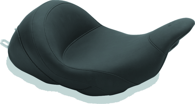 Mustang Motorcycle 76078 - Mustang 08-21 Harley Electra Glide Std, Rd Glide, Rd King, Str Glide Lowdown Solo Seat - Black