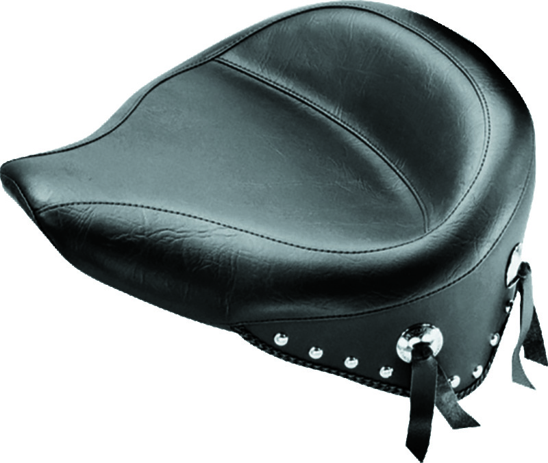 Mustang Motorcycle 76179 - Mustang 00-15 Harley Softail Standard Rear Tire Wide Touring Solo Seat w/Studs - Black Mustang Motorcycle 76179 - Mustang 00-15 Harley Softail Standard Rear Tire Wide Touring Solo Seat w/Studs - Black