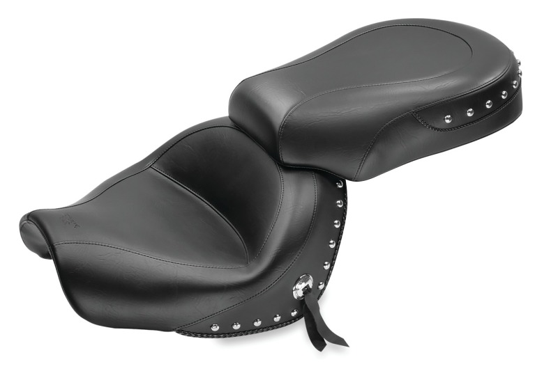 Mustang Motorcycle 76070 - Mustang 09-17 Yamaha V-Star 950, 950 Tourer Standard Touring 2PC Seat w/Studs - Black Mustang Motorcycle 76070 - Mustang 09-17 Yamaha V-Star 950, 950 Tourer Standard Touring 2PC Seat w/Studs - Black