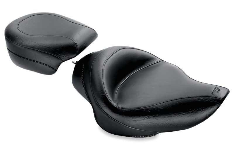 Mustang Motorcycle 76157 - Mustang 04-21 Harley Sportster 3.3 Gallon Standard Touring Solo Seat - Black