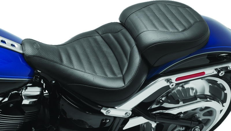 Mustang Motorcycle 75832 - Mustang 18-23 Harley Fat Boy Standard Touring Solo Seat - Black