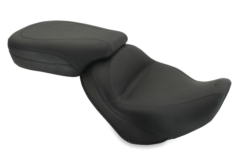Mustang Motorcycle 76018 - Mustang 02-08 Triumph America,03-08 Speedmaster Standard Touring 2PC Seat - Black