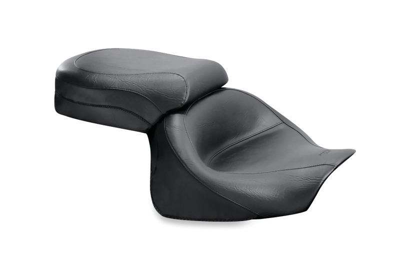 Mustang Motorcycle 75891 - Mustang 03-08 Kawasaki Vulcan 1600 Classic, 05-08 Nomad Standard Touring 2PC Seat - Black